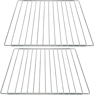 SPARES2GO Universal Adjustable Extendable Locking Arm Shelf for 60cm Oven Cooker Grill (Pack of 2 Shelves)